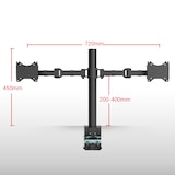 Uchwyt na 2 Monitory D1D | FlexiSpot PL